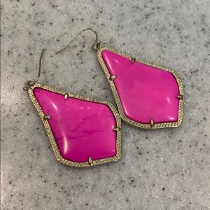 Hot pink Alex Kendra Scott earrings